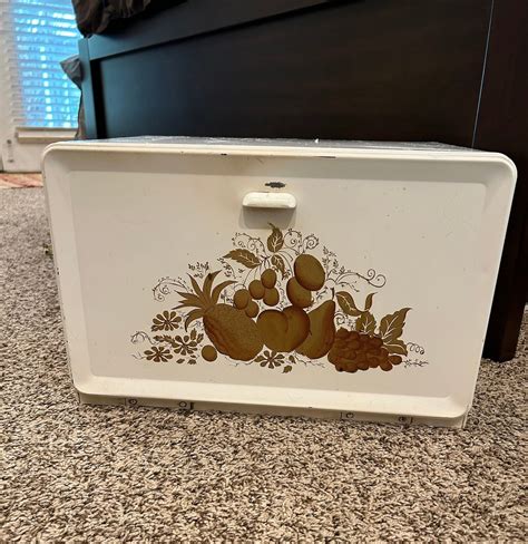 ransburg metal bread box|ransburg bread box for sale .